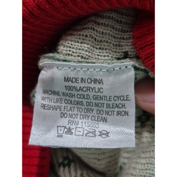 Elf "Santa I Know Him" Christmas Sweater Size Large Ugly Christmas Sweater - Picture 4 of 8